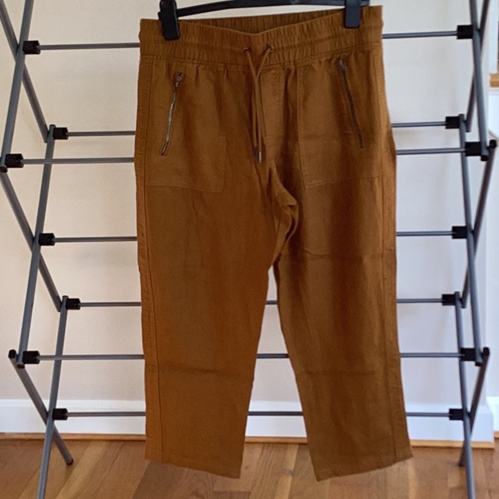 Linen pant, cropped